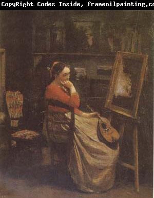 Jean Baptiste Camille  Corot The Studio (mk09)